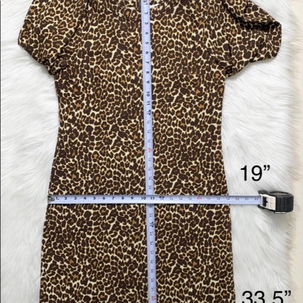 J crew cheetah dress Size 4 - Picture 5 of 6